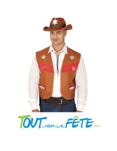 Gilet de Cowboy Adulte Taille Unique