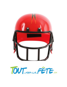 Casque de football américain rouge