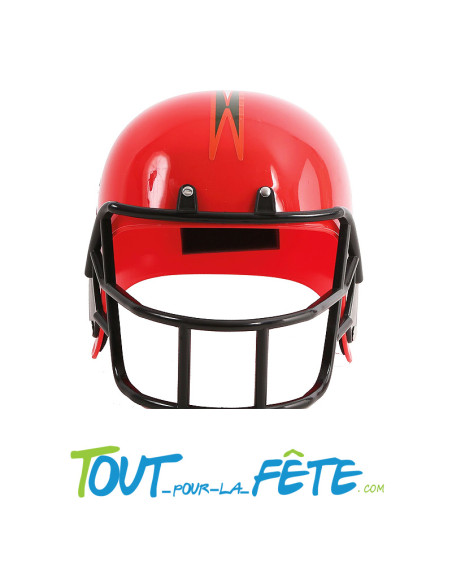 Casque de football américain rouge