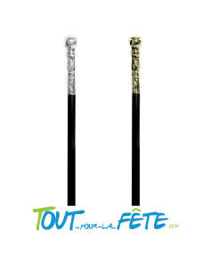 Canne avec pommeau argent ou or