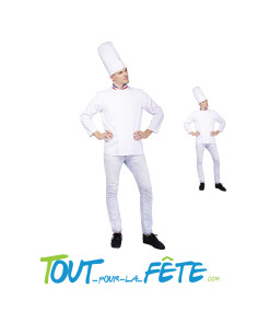 Déguisement de Chef de Cuisine Adulte Taille S/M 2