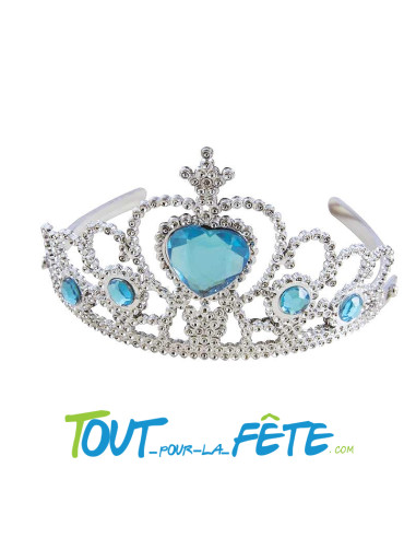 Couronne de Princesse Argent et Bleu