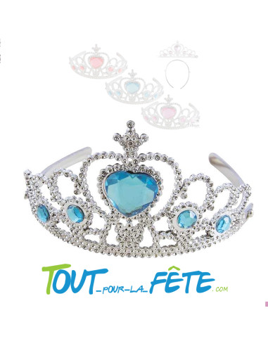 Couronne de Princesse Argent et Bleu