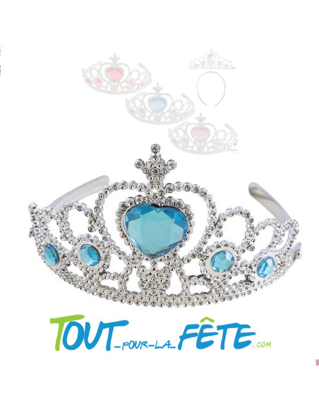 Couronne de Princesse Argent et Bleu