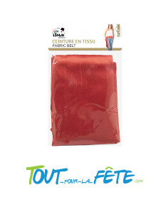 Ceinture en tissus rouge 2