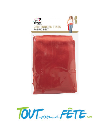 Ceinture en tissus rouge