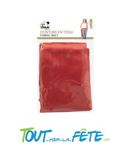 Ceinture en tissus rouge