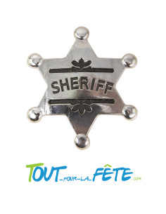 Etoile de sheriff cowboy