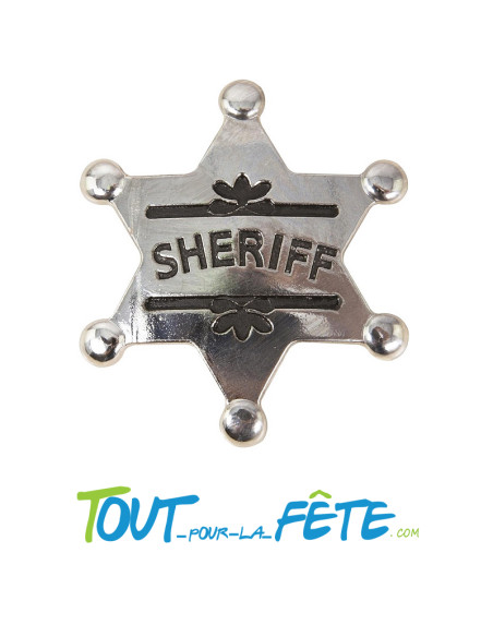 Etoile de sheriff cowboy