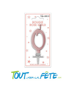 Bougie Métallique rose gold 7 cm 2