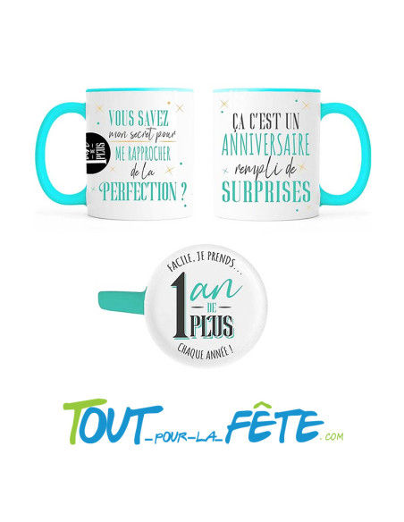 Mug anniversaire âge message