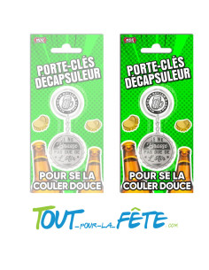 Porte-clé décapsuleur Je ne brasse pas que de l'air 2