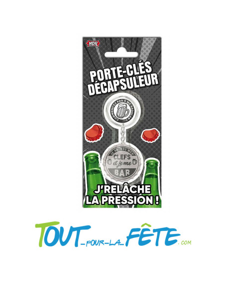 Porte-clé décapsuleur je me bar