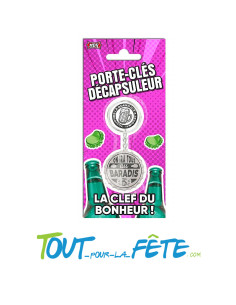 Porte-clé décapsuleur On ira tous au paradis