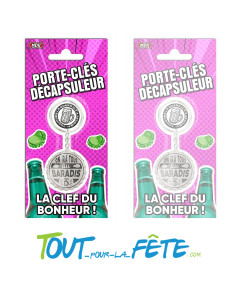 Porte-clé décapsuleur On ira tous au paradis 2