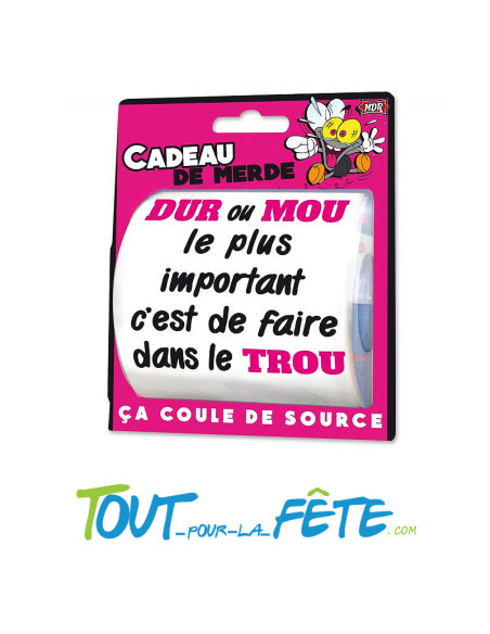 Papier toilette (PQ) cadeau de merde