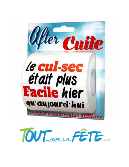 Papier toilette (PQ) After Cuite