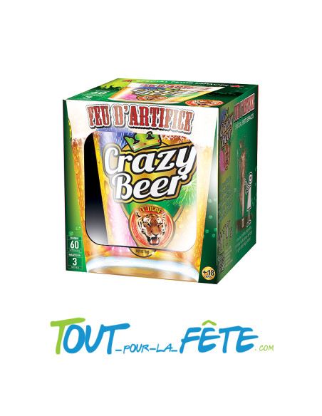 Batterie de fontaine Crazy Beer 1 minute