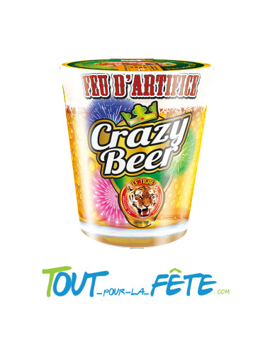 Batterie de fontaine Crazy Beer 1 minute