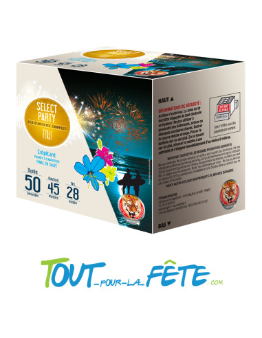 Feux d'artifice compact FIDJI 28 coups - 50 secondes