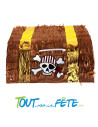 Piñata à tirer Coffre au trésor de pirate