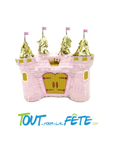 Piñata à tirer château de princesse