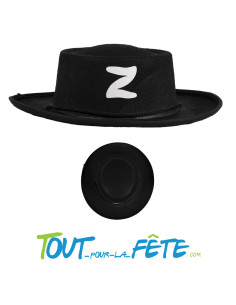 Chapeau de bandit Zorro feutrine 2
