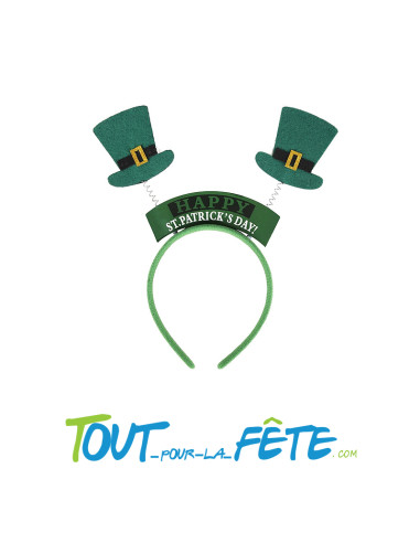 Serre tête chapeau Saint-Patrick