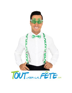 Set Saint-Patrick ( lunettes + noeud papillon + bretelles )