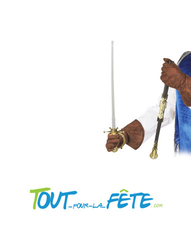 épée de mousquetaire or et noir 68cm ( 2 modèles )