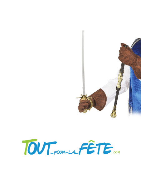 épée de mousquetaire or et noir 68cm ( 2 modèles )
