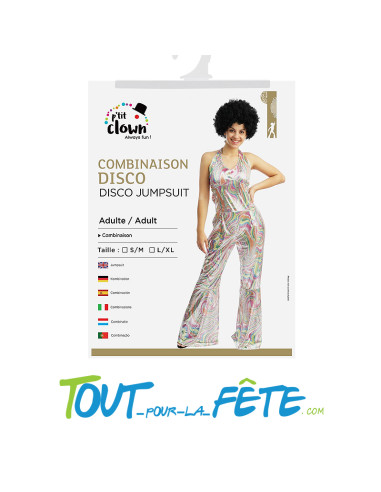 Combinaison femme disco jumpsuit