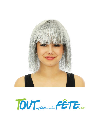 Perruque disco luxe brillante ( 2 coloris disponible )