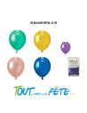 Sachet de 50 Ballons Métallisé 13cm