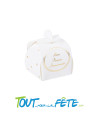 Lot de 8 contenant médaillon mon premier anniversaire et pois