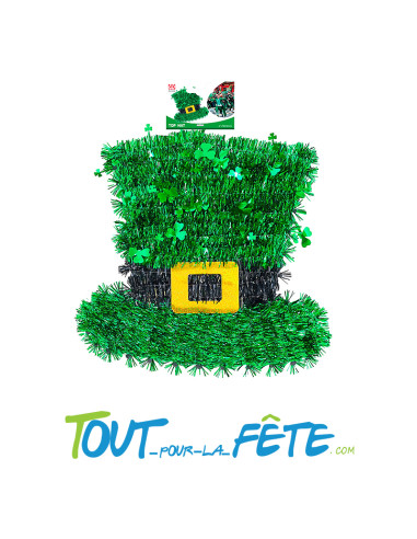 Décoration a suspendre chapeau Saint-Patrick 29x30cm