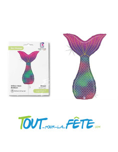Ballon aluminium forme queue de sirène 117c 2