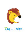 Ballon aluminium Lion 3D 76cm