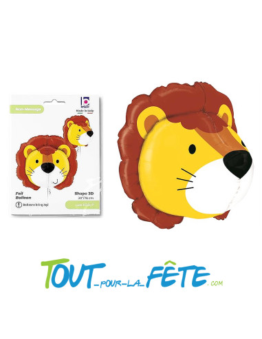 Ballon aluminium Lion 3D 76cm
