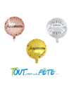 Ballon aluminium Joyeux Anniversaire Etincelant 45cm