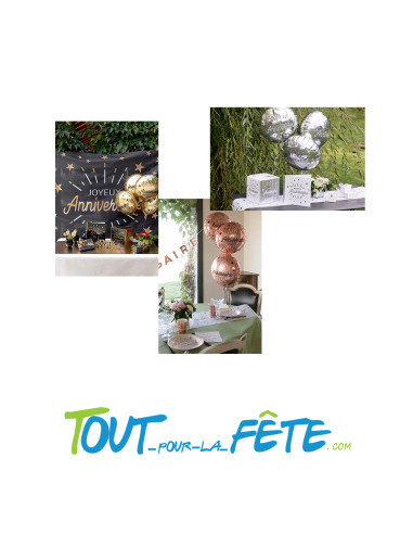 Ballon aluminium Joyeux Anniversaire Etincelant 45cm