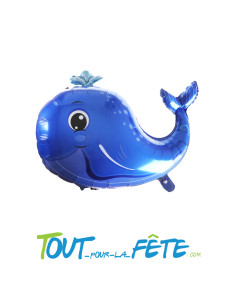 Ballon aluminium Baleine 69cm