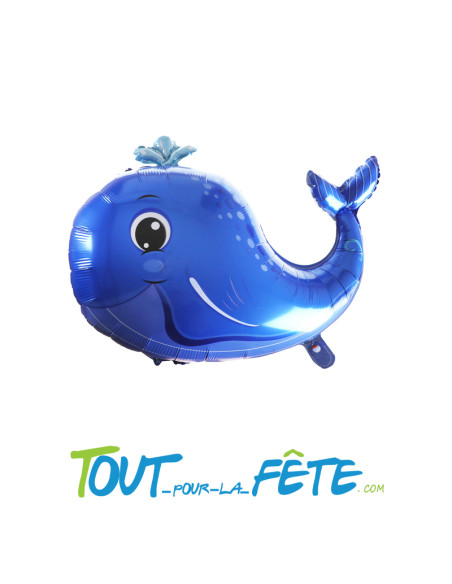Ballon aluminium Baleine 69cm