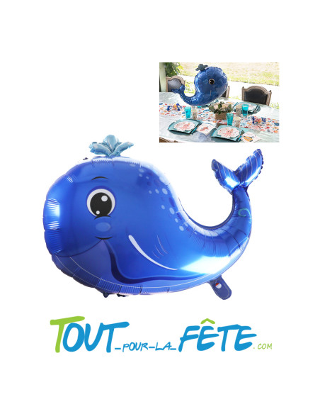 Ballon aluminium Baleine 69cm