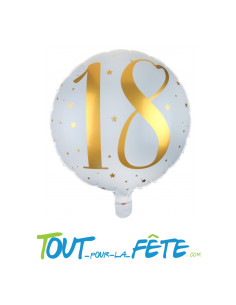 Ballon aluminium des âges d'or 18 ans 45cm 2