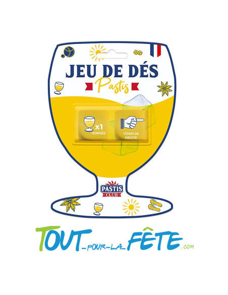 jeu de dé pastis