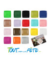 Lot de 10 assiettes carré 23cm x 23cm en carton