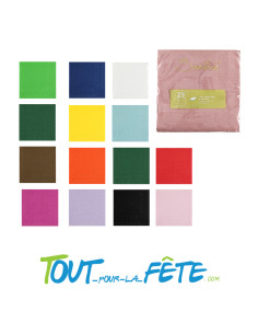 Sachet de 25 serviettes papier Rainbow Napkins 33 x 33 cm