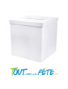 Urne Carrée  Blanche 20x20x20cm