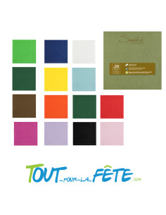 Sachet de 20 serviettes en intissé